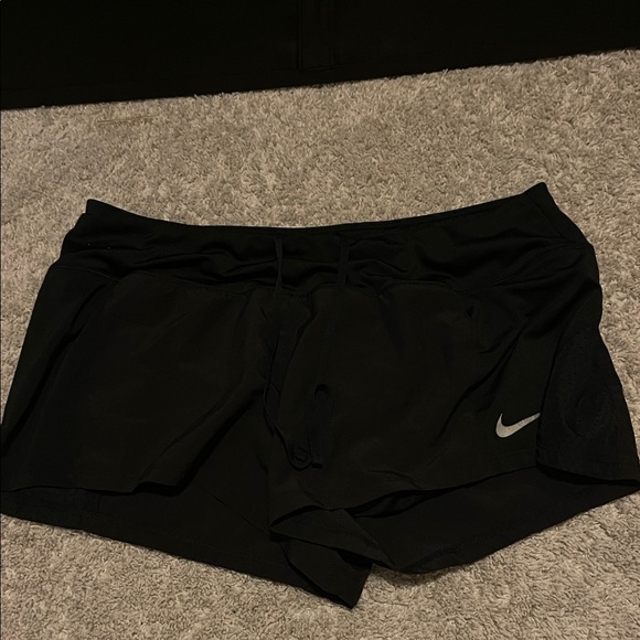 Nike Pants - 3/$30 Nike Women's Black and Silver Athletic Shorts